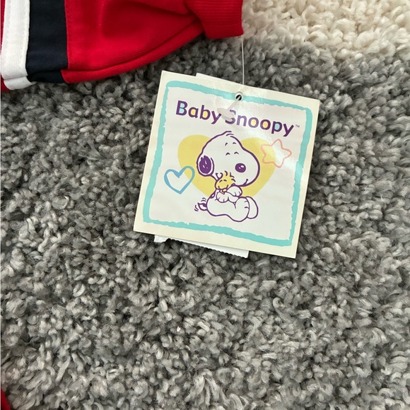 Baby Snoopy Little MVP vintage overalls size 18 month Y2K NWT - Picture 3 of 11